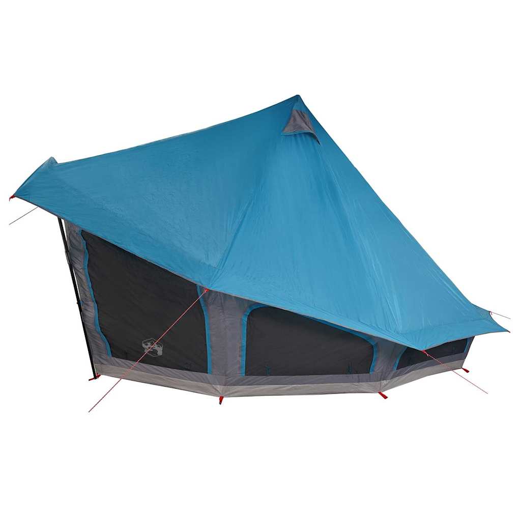 Tipi šator s krovom s pohranom Plava 508 x 470 x 300 cm taft