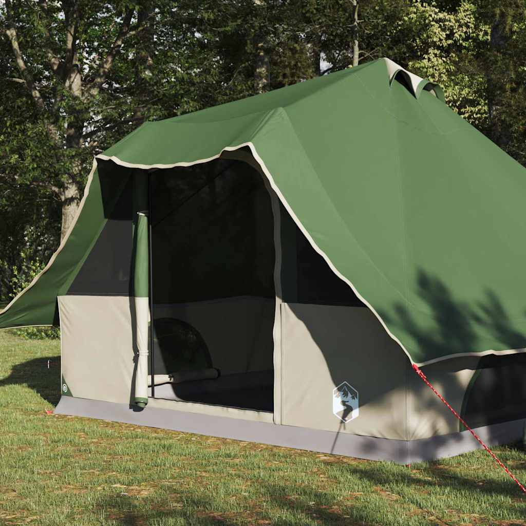Tipi šator s krovom s pohranom Zelena 358 x 296 x 258 cm taft