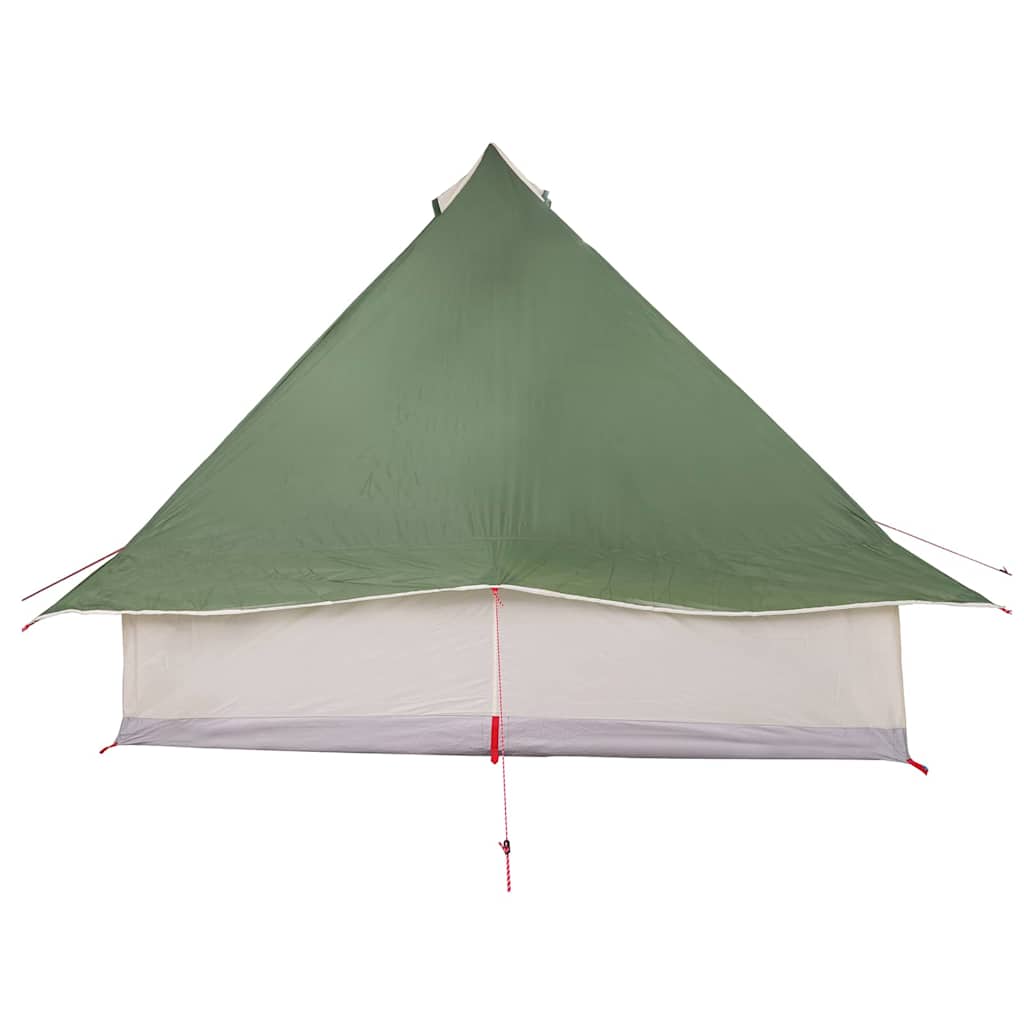 Tipi šator s krovom s pohranom Zelena 358 x 296 x 258 cm taft