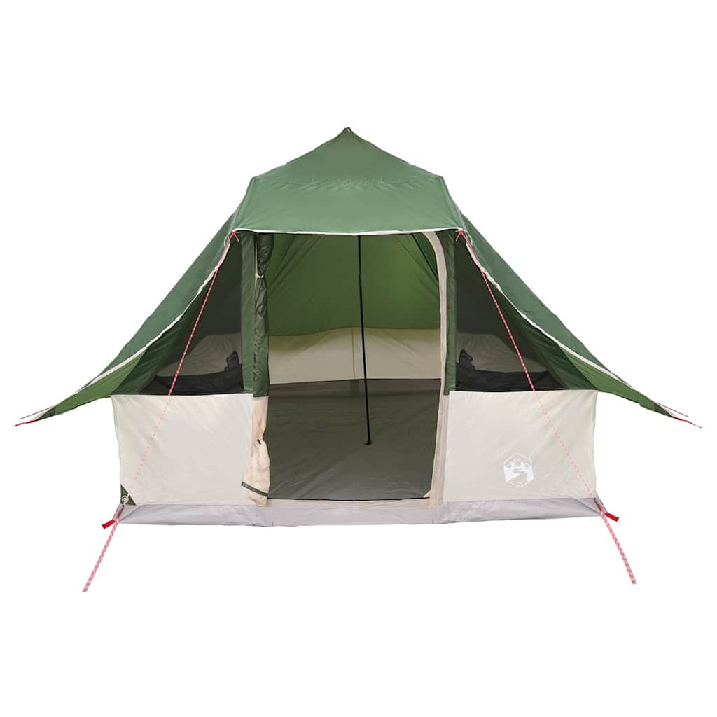 Tipi šator s krovom s pohranom Zelena 358 x 296 x 258 cm taft