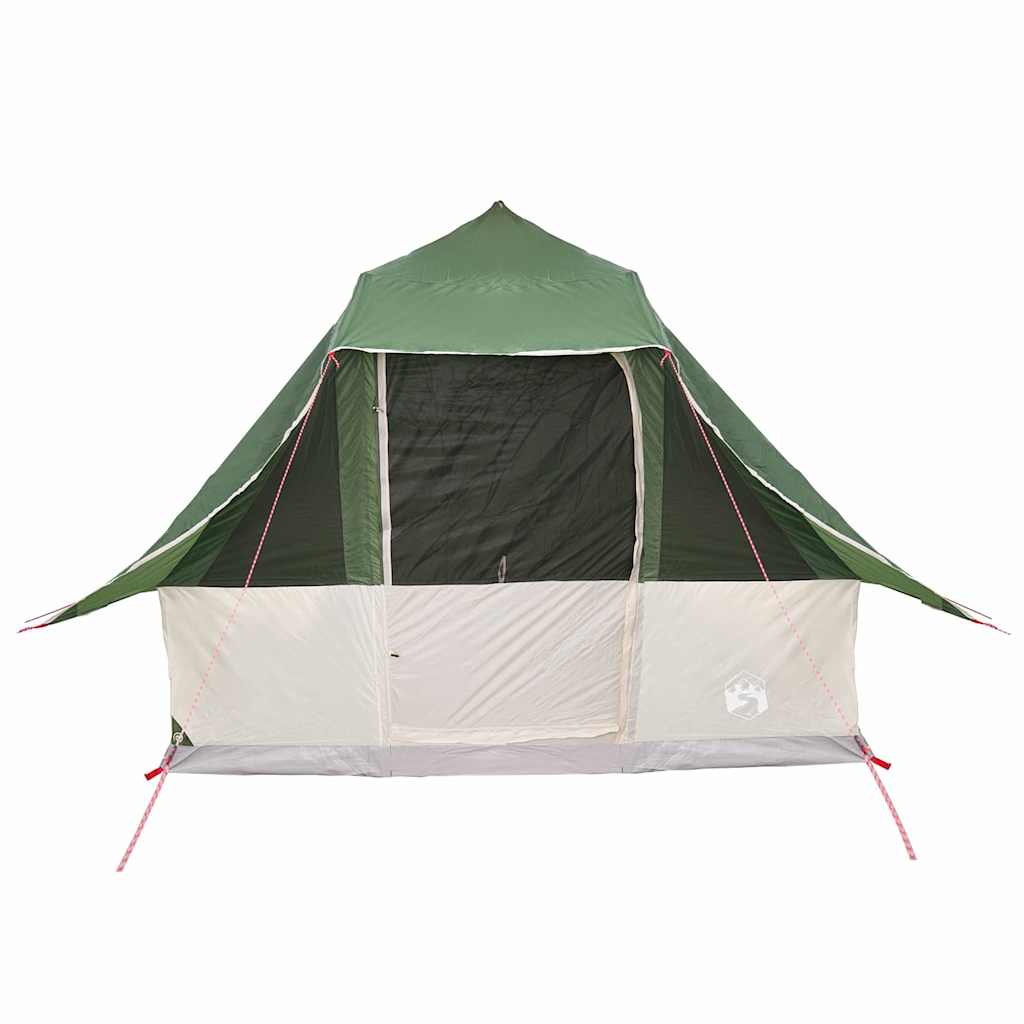 Tipi šator s krovom s pohranom Zelena 358 x 296 x 258 cm taft