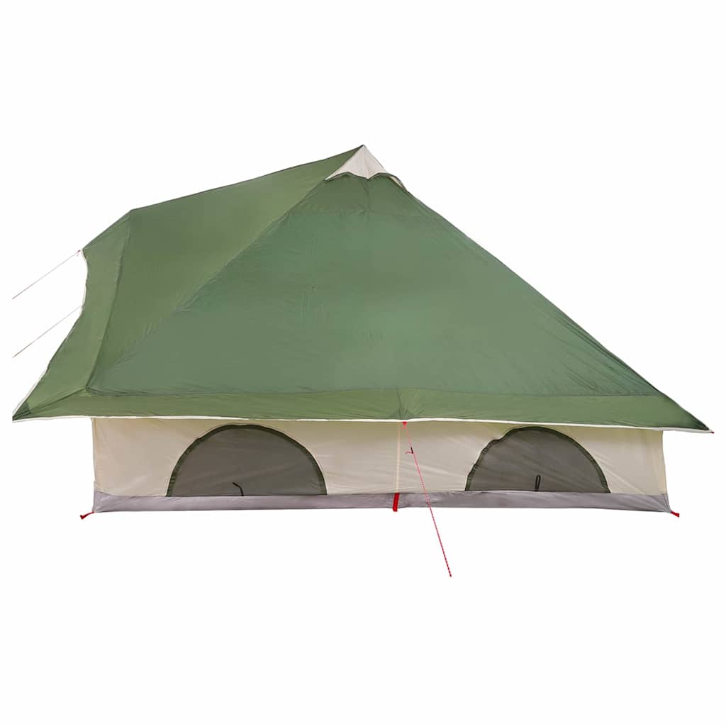 Tipi šator s krovom s pohranom Zelena 358 x 296 x 258 cm taft