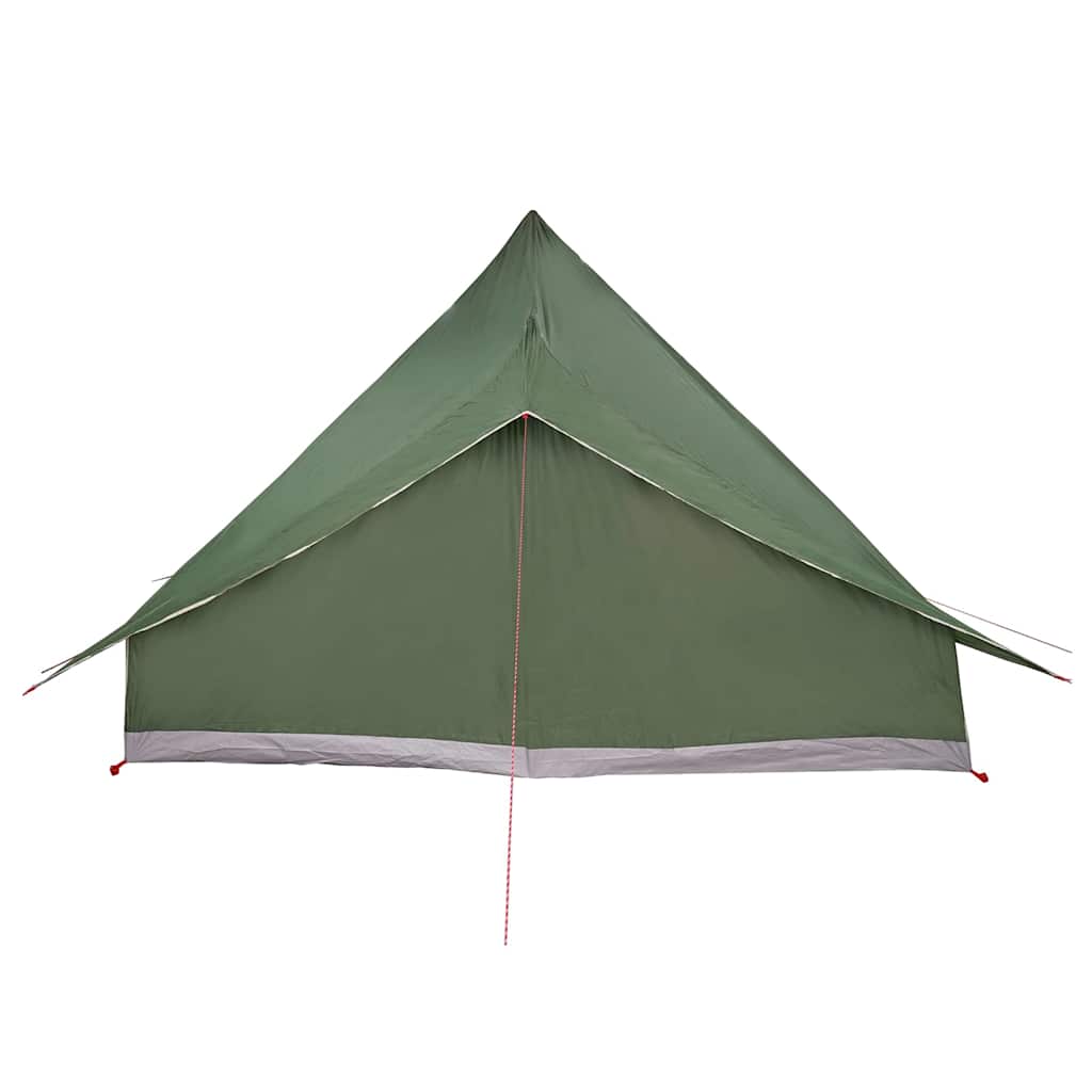 Tipi šator s krovom s pohranom Zelena 364 x 281 x 257 cm taft