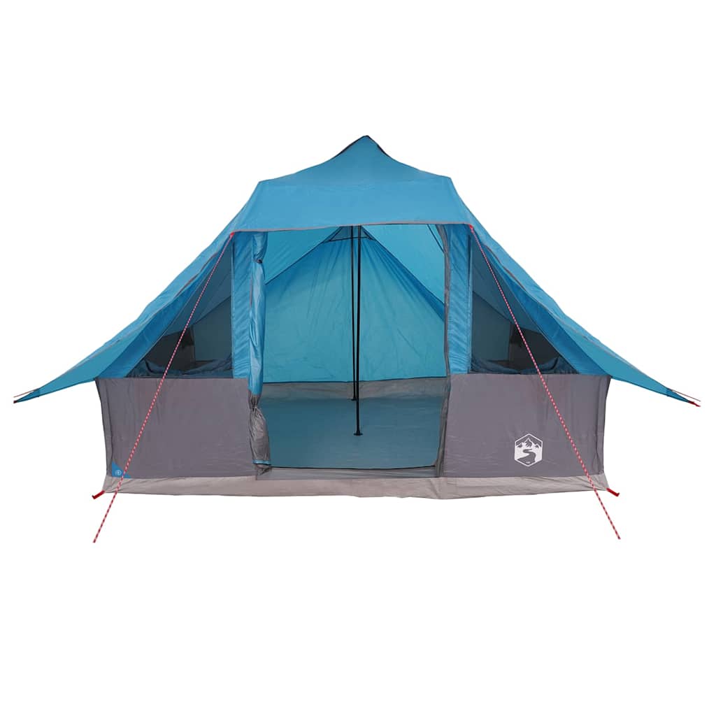 Tipi šator s krovom s pohranom Plava 364 x 281 x 257 cm taft