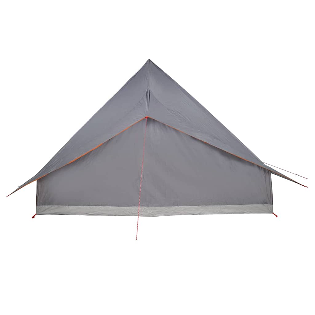Tipi šator s krovom Siva i narančasta 364 x 281 x 257 cm taft