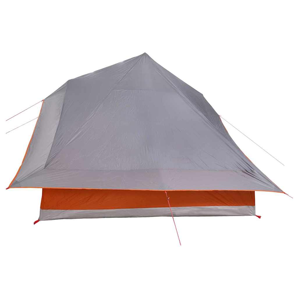 Tipi šator s krovom Siva i narančasta 364 x 281 x 257 cm taft