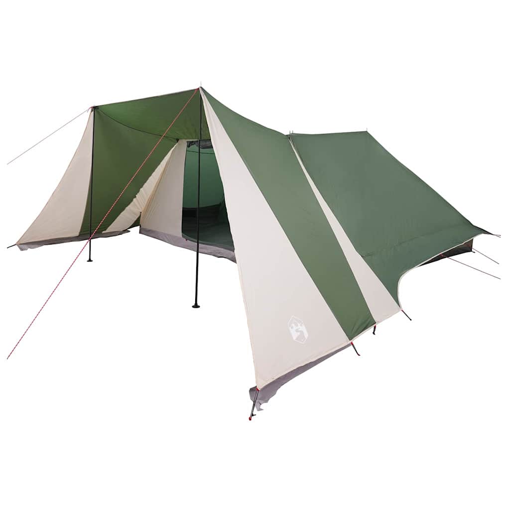 Tipi šator s krovom s pohranom Zelena 660 x 456 x 200 cm taft