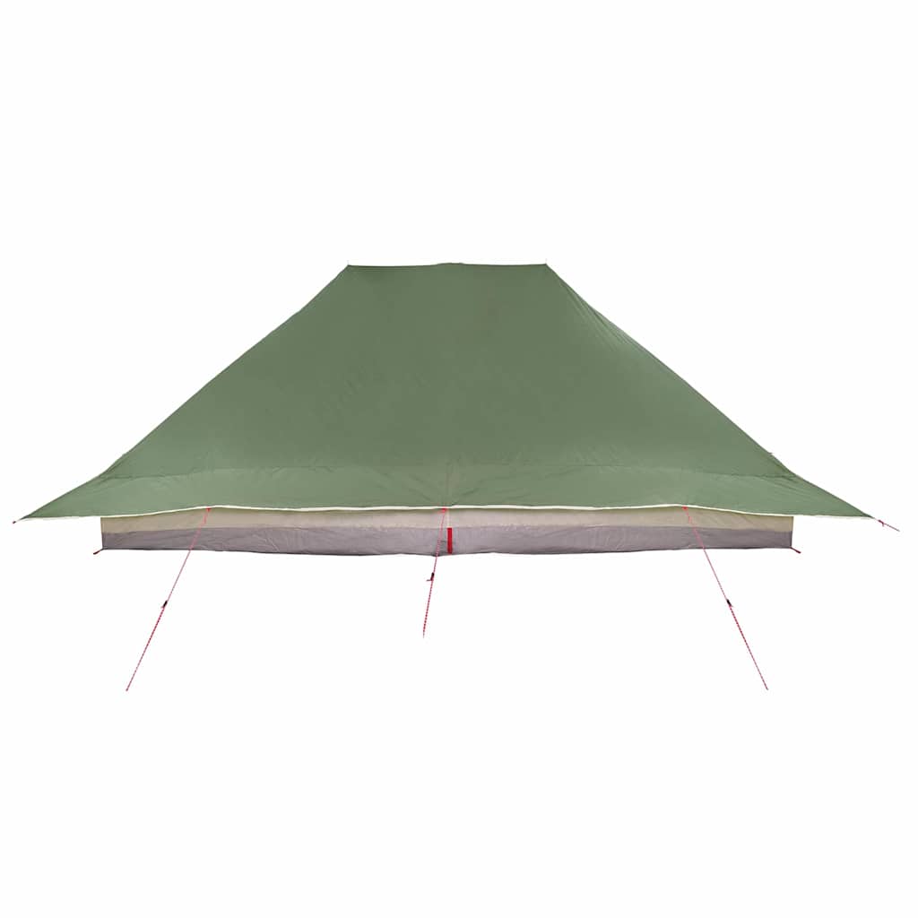 Tipi šator s krovom s pohranom Zelena 660 x 456 x 200 cm taft