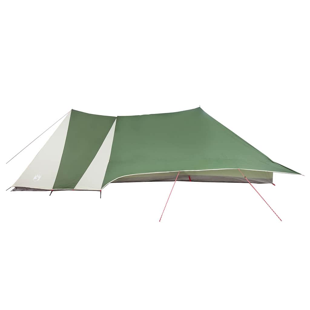 Tipi šator s krovom s pohranom Zelena 660 x 456 x 200 cm taft