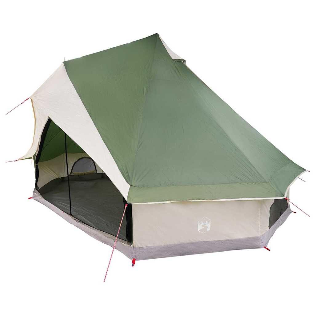 Tipi šator s krovom s pohranom Zelena 400 x 346 x 250 cm taft