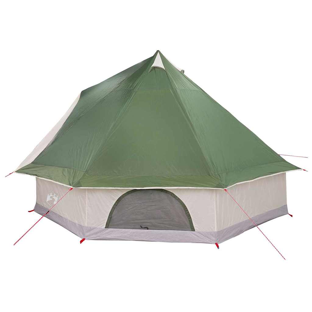 Tipi šator s krovom s pohranom Zelena 400 x 346 x 250 cm taft