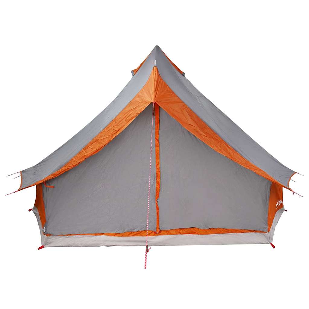 Tipi šator s krovom Siva i narančasta 400 x 346 x 250 cm taft
