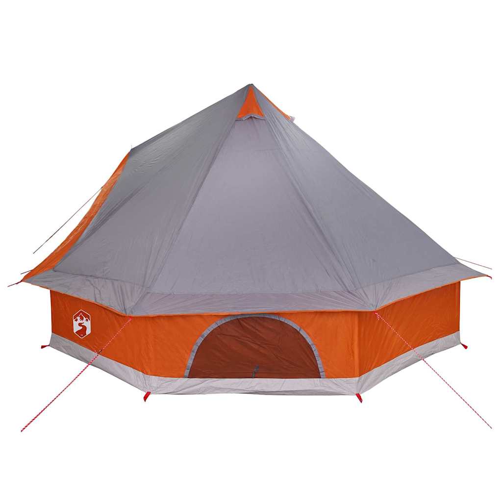 Tipi šator s krovom Siva i narančasta 400 x 346 x 250 cm taft