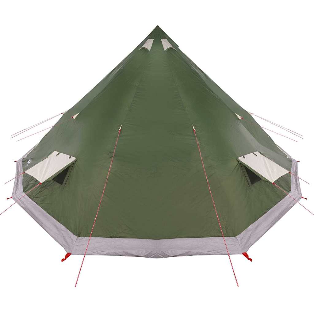 Tipi šator s krovom s pohranom Zelena 560 x 560 x 300 cm taft