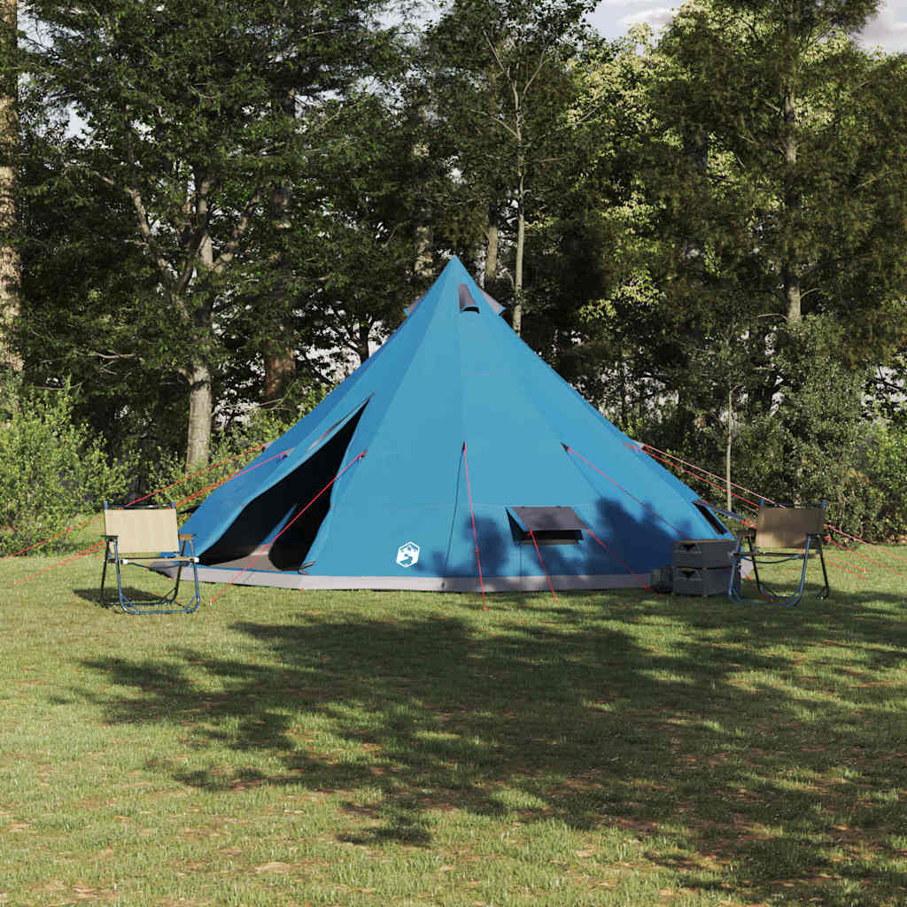 Tipi šator s krovom s pohranom Plava 560 x 560 x 300 cm taft