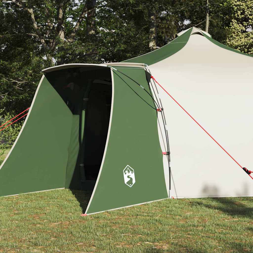 Tipi šator s krovom s pohranom Zelena 492 x 492 x 275 cm taft