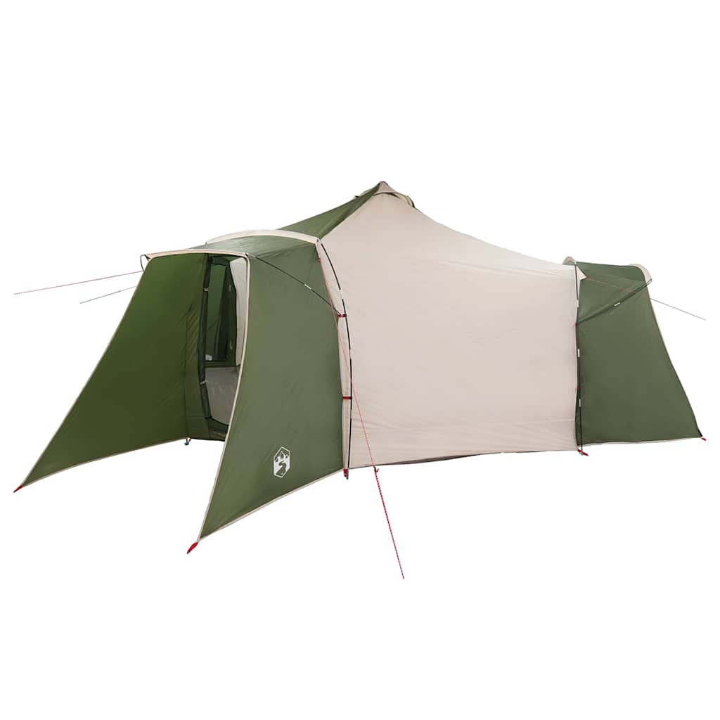 Tipi šator s krovom s pohranom Zelena 492 x 492 x 275 cm taft