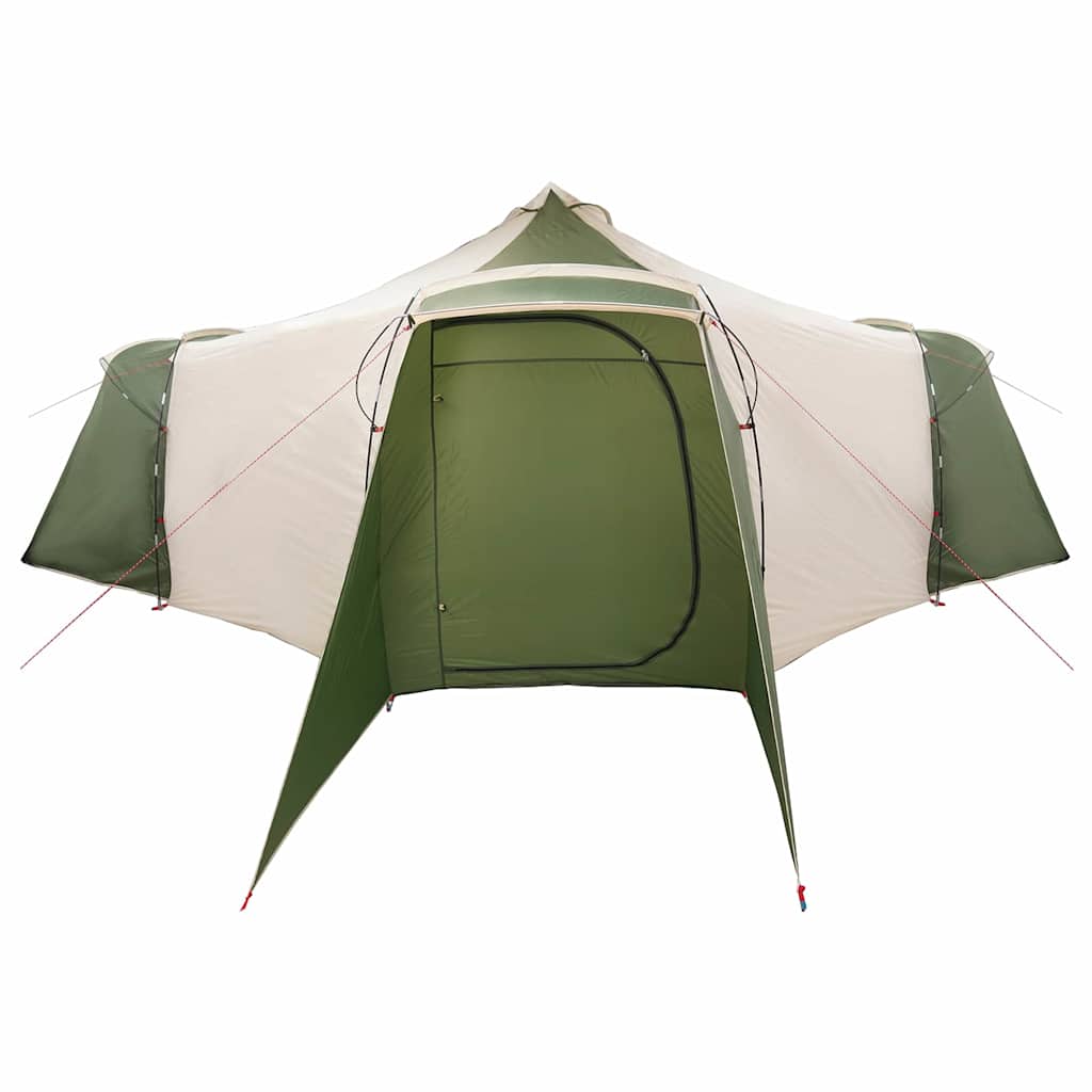 Tipi šator s krovom s pohranom Zelena 492 x 492 x 275 cm taft