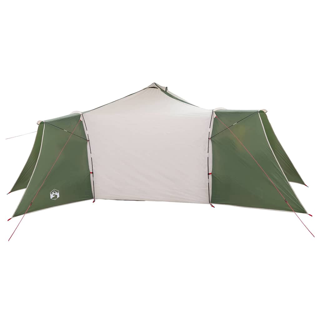 Tipi šator s krovom s pohranom Zelena 492 x 492 x 275 cm taft