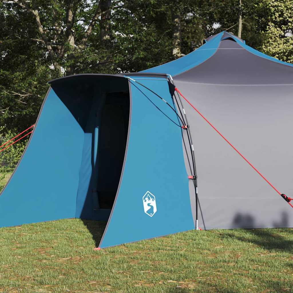 Tipi šator s krovom s pohranom Plava 492 x 492 x 275 cm taft