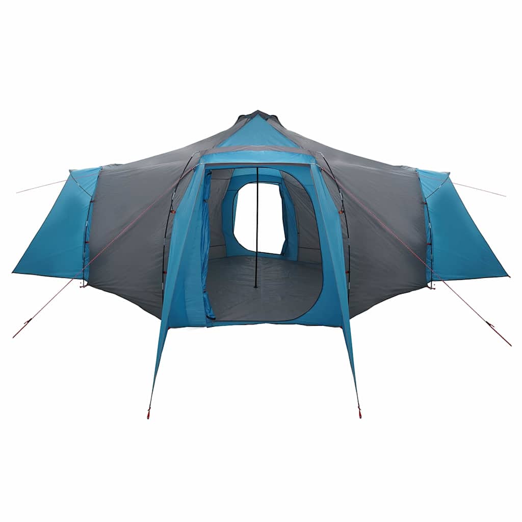 Tipi šator s krovom s pohranom Plava 492 x 492 x 275 cm taft