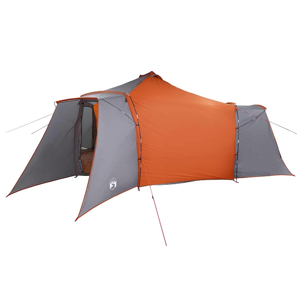 Tipi šator s krovom Siva i narančasta 492 x 492 x 275 cm taft
