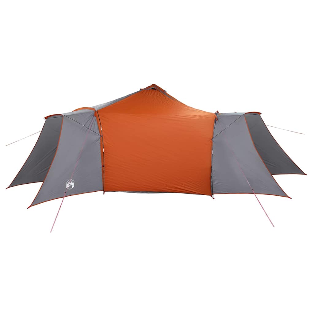 Tipi šator s krovom Siva i narančasta 492 x 492 x 275 cm taft