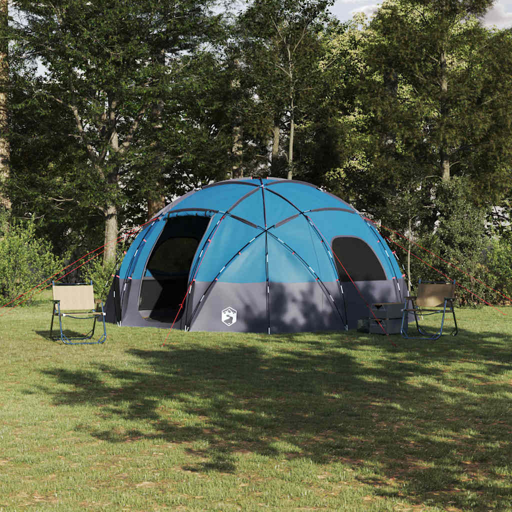 Šator s kupolom s krovom Plava 475 x 475 x 235 cm taft
