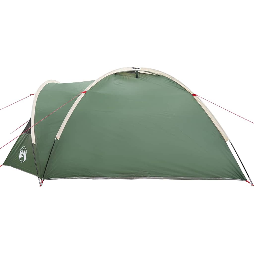 Kamping šator s krovom Zelena 308 x 268 x 130 cm Poliester