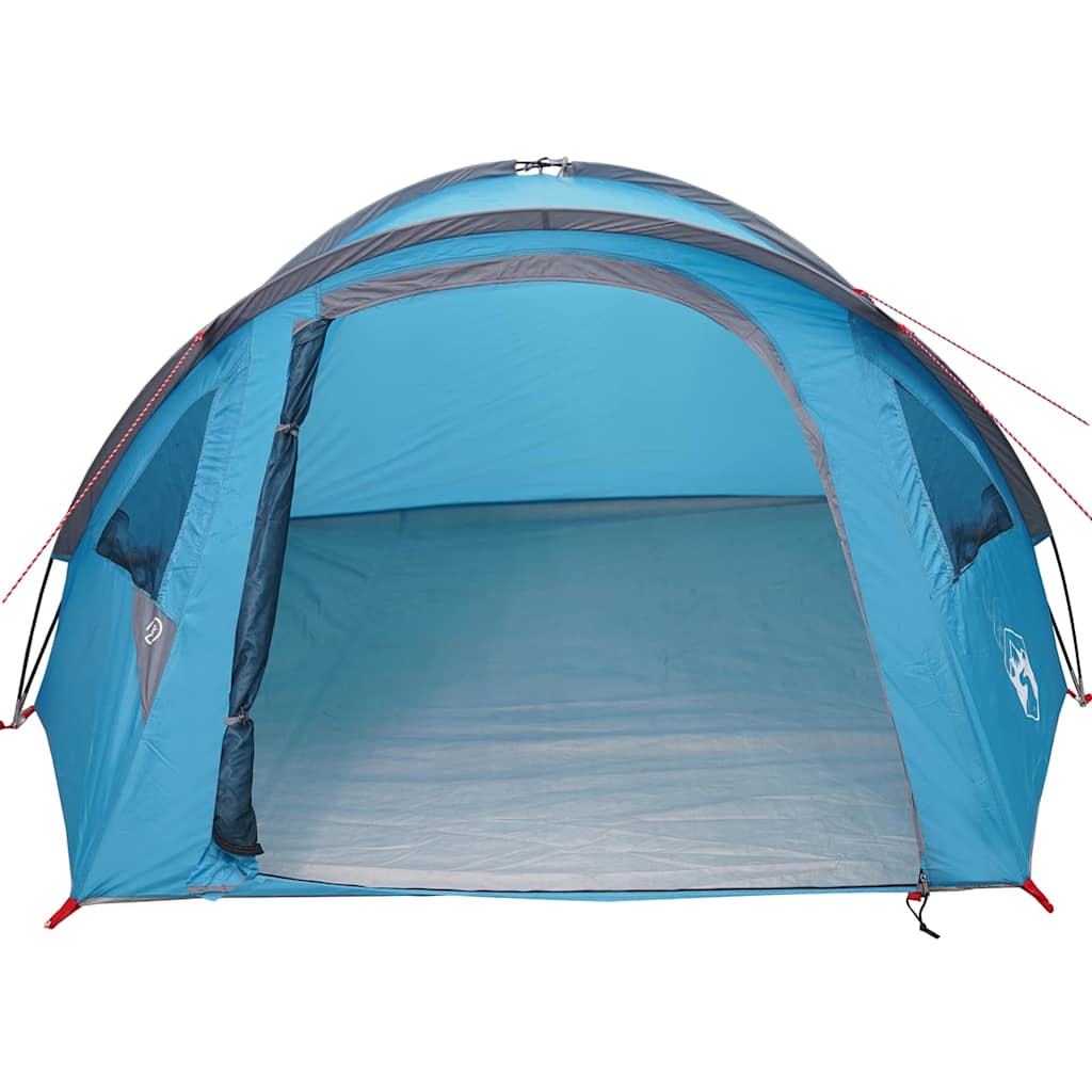Kamping šator s krovom Plava 308 x 268 x 130 cm Poliester