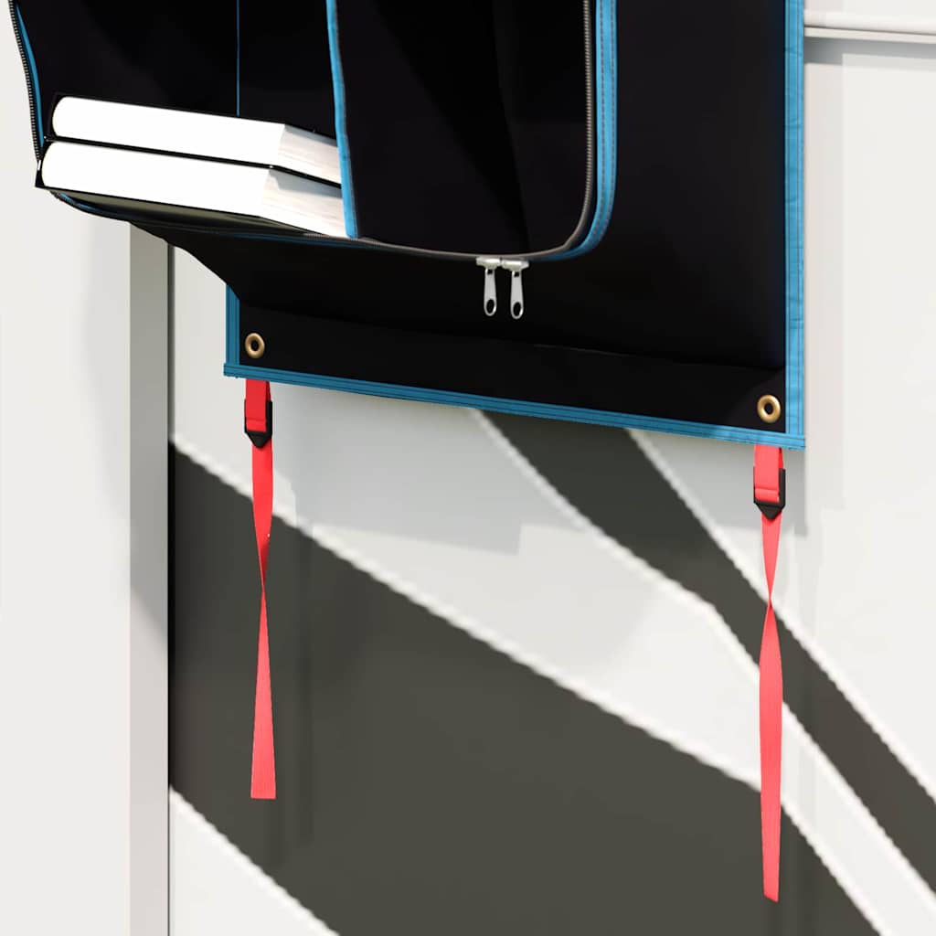 Vreća za spremanje s pohranom Crna i Plava 140 x 43 cm oxford