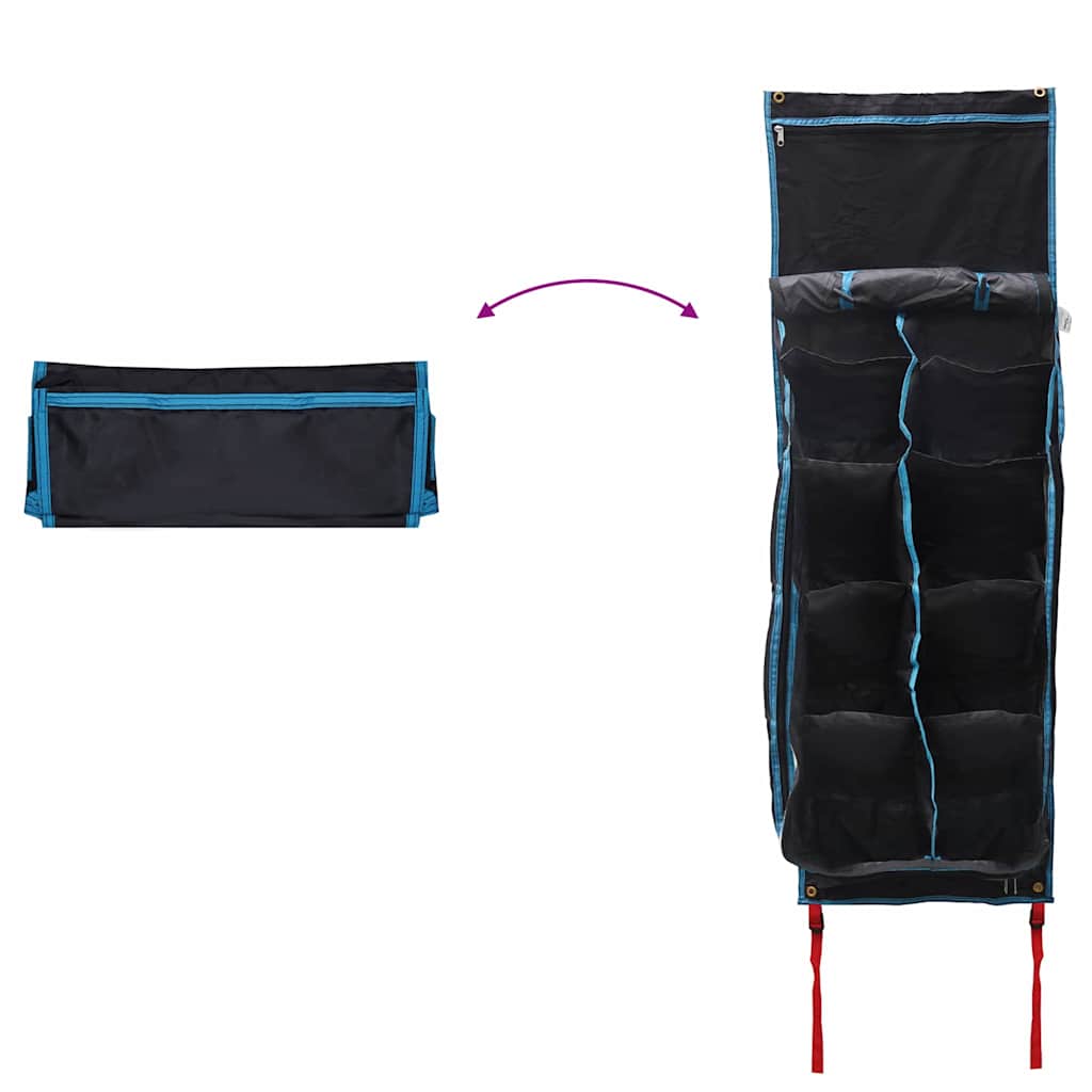 Vreća za spremanje s pohranom Crna i Plava 140 x 43 cm oxford