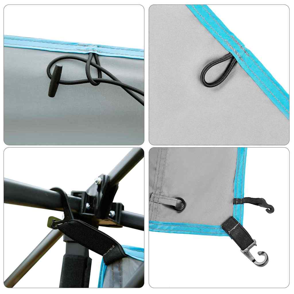 Viseći organizator za šator Siva i plava 320 x 182 cm oxford