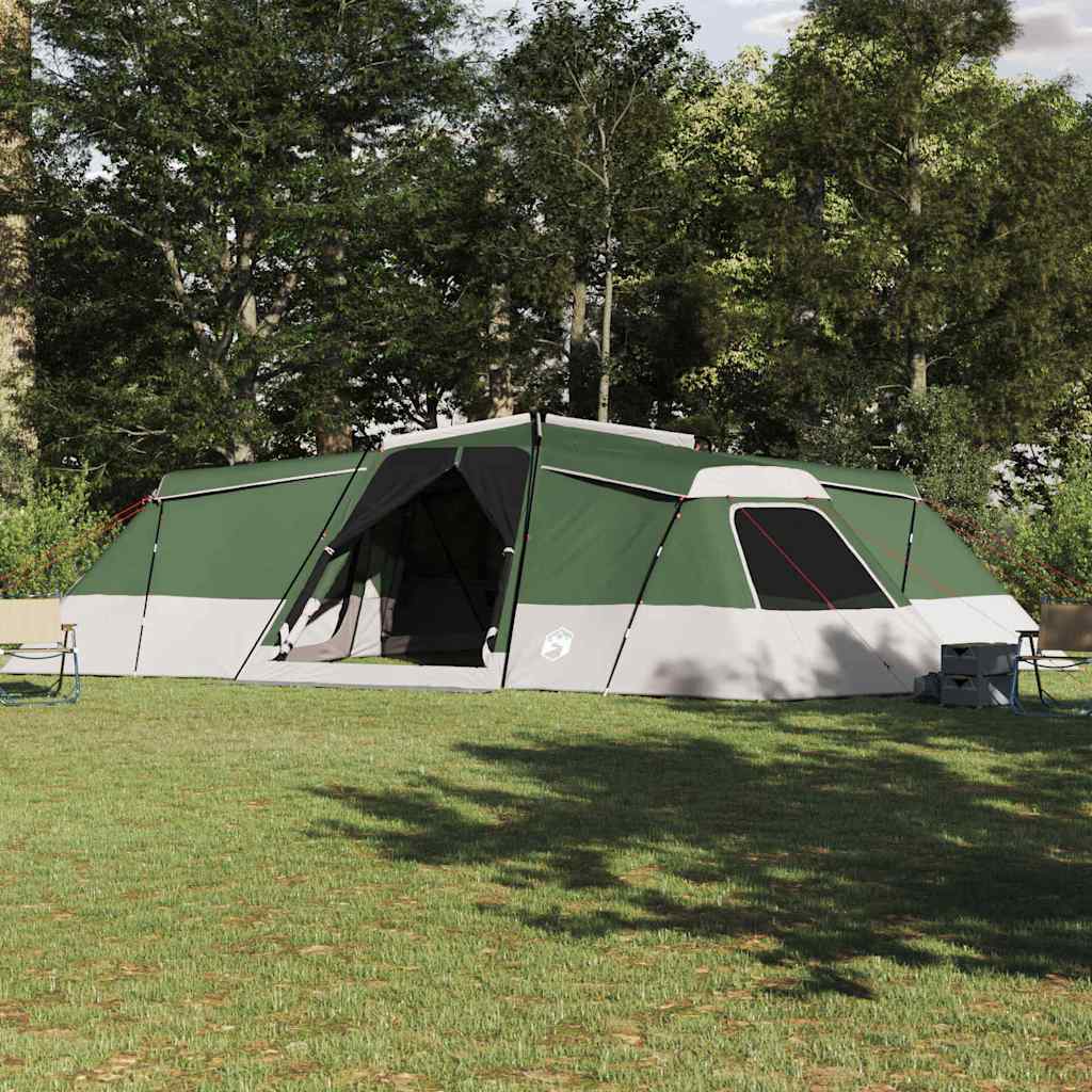 Obiteljski šator s krovom Zelena 833 x 585 x 216 cm taft