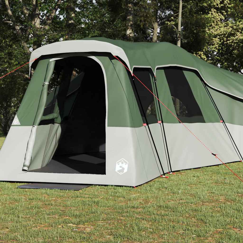 Obiteljski šator s krovom Zelena 762 x 655 x 218 cm taft