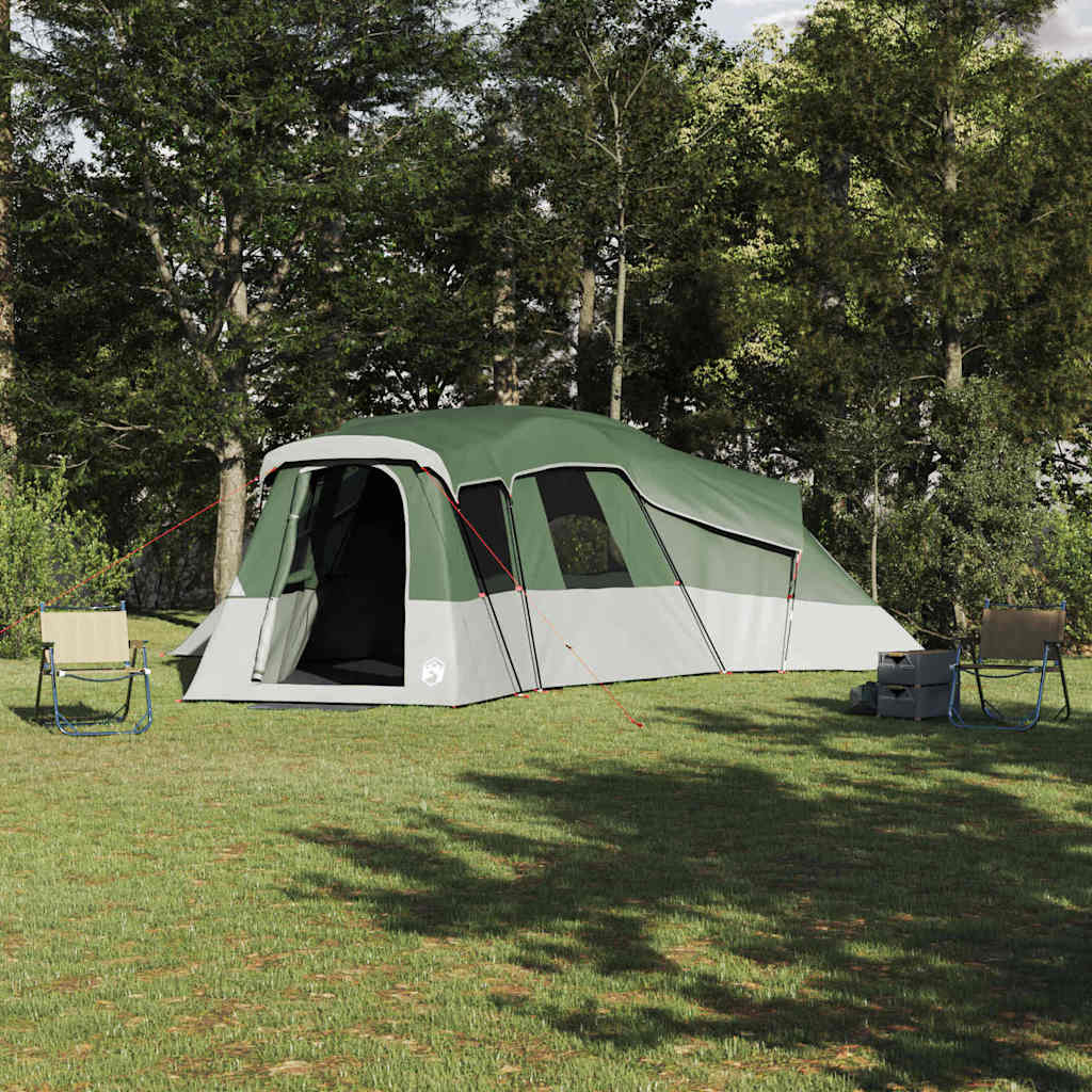 Obiteljski šator s krovom Zelena 762 x 655 x 218 cm taft
