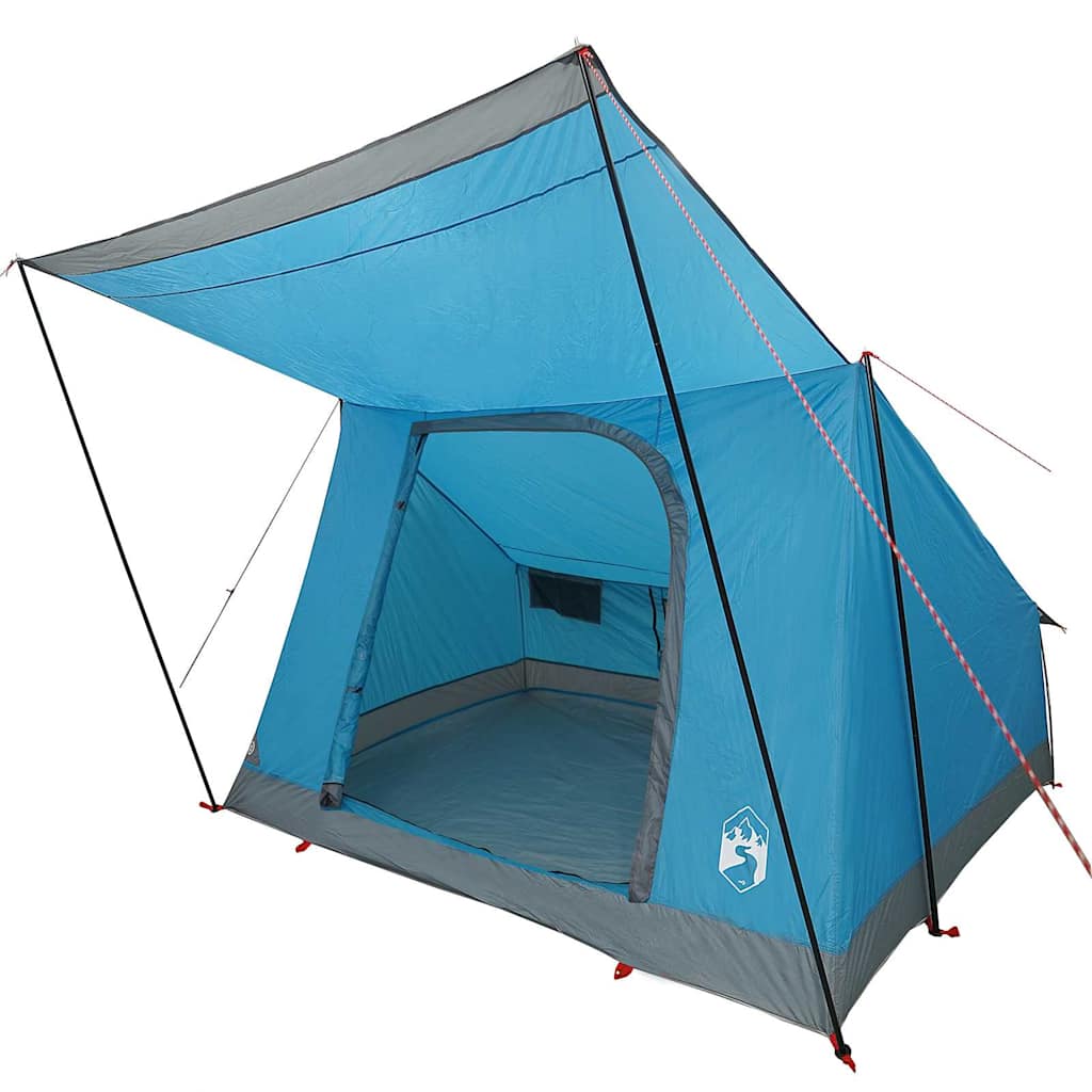 Kamping šator s krovom s pohranom Plava 282 x 225 x 154 cm taft