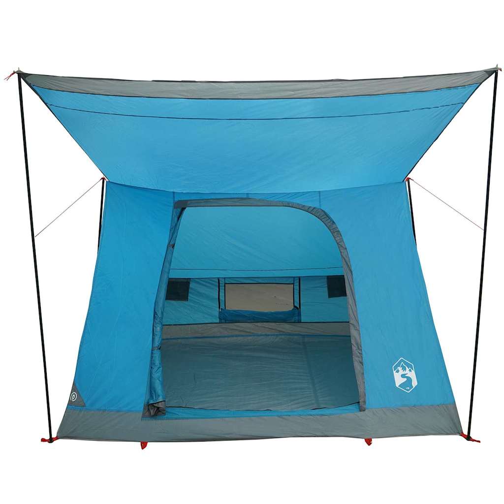 Kamping šator s krovom s pohranom Plava 282 x 225 x 154 cm taft