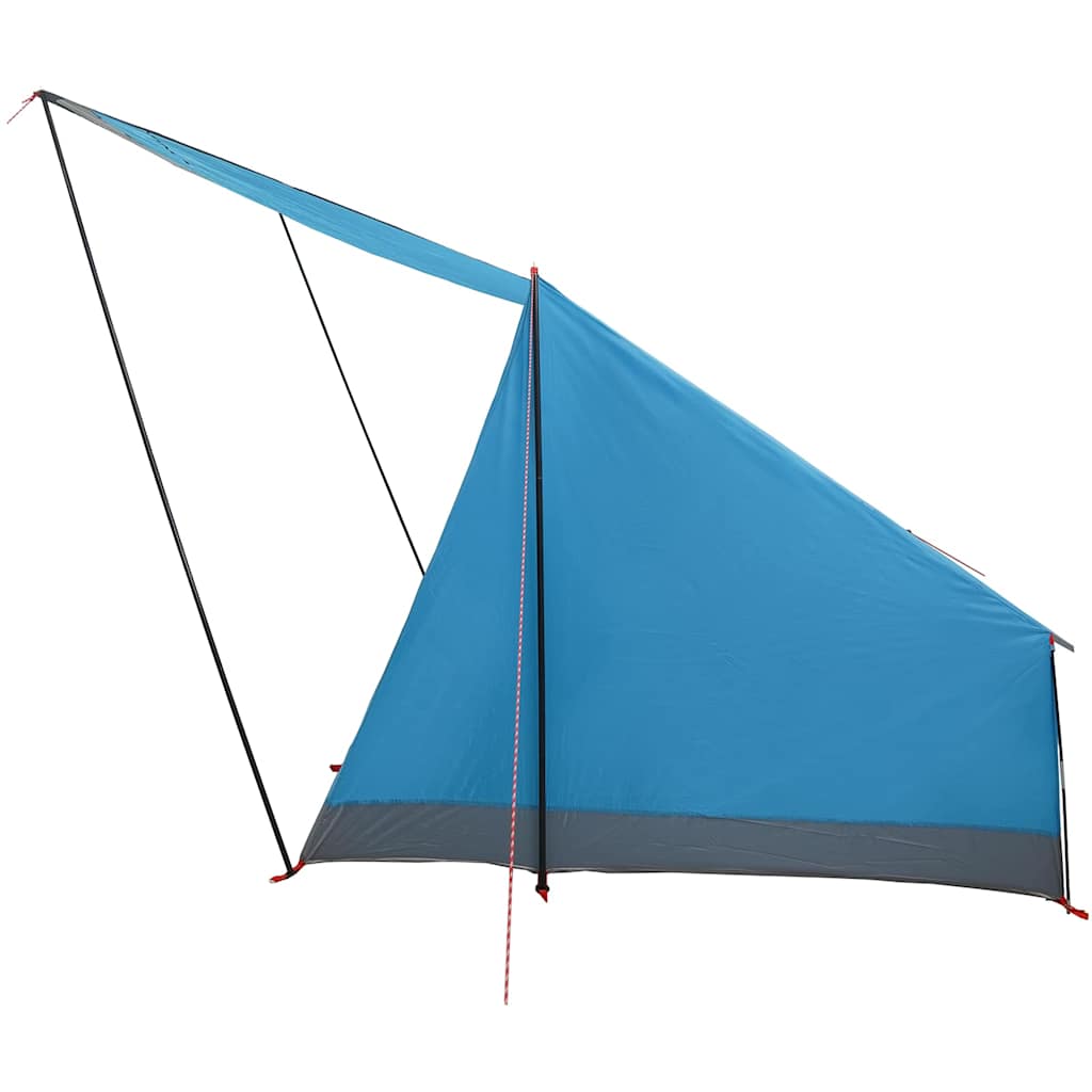 Kamping šator s krovom s pohranom Plava 282 x 225 x 154 cm taft