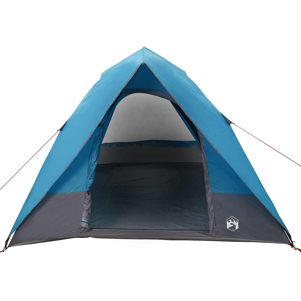 Kamping šator s krovom s pohranom Plava 320 x 275 x 190 cm taft