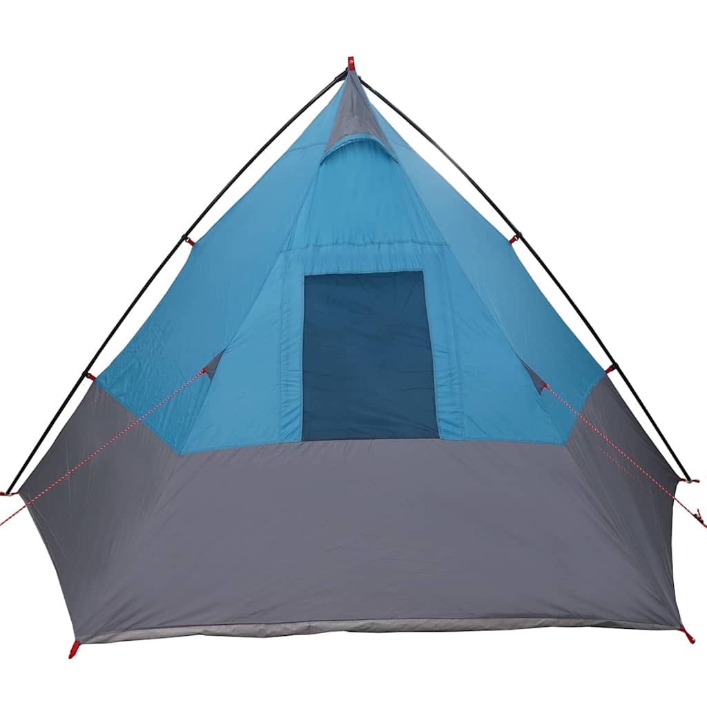 Tipi šator s krovom s pohranom Plava 383 x 338 x 217 cm taft