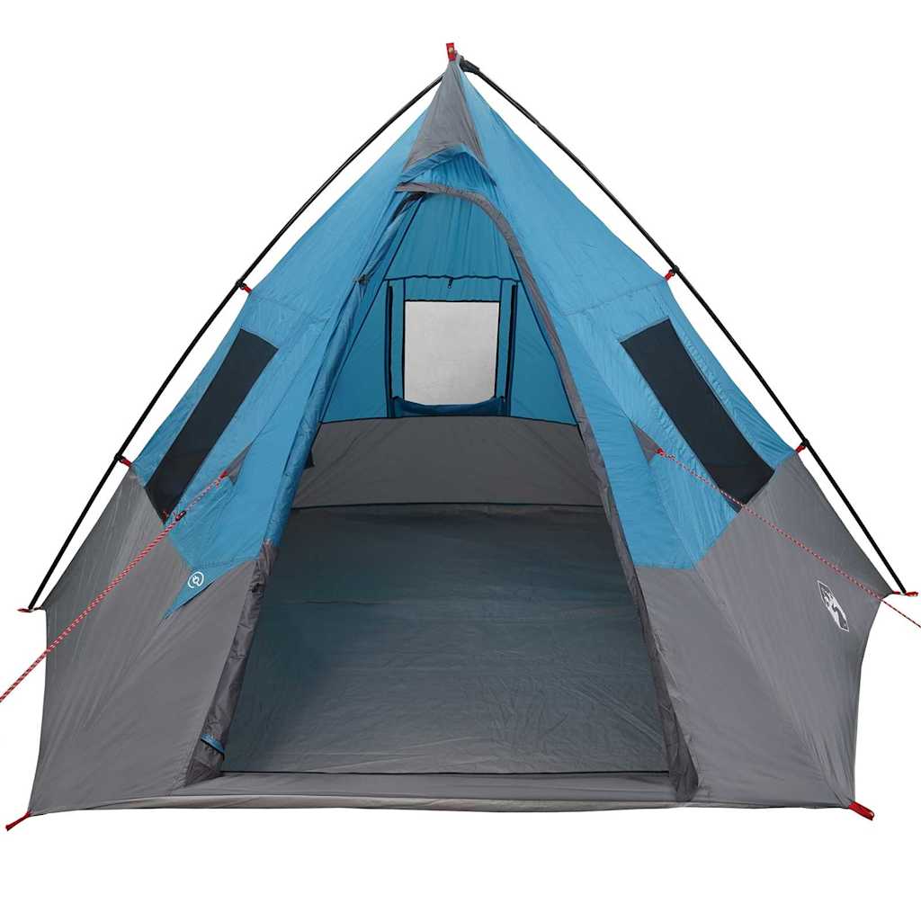 Tipi šator s krovom s pohranom Plava 383 x 338 x 217 cm taft