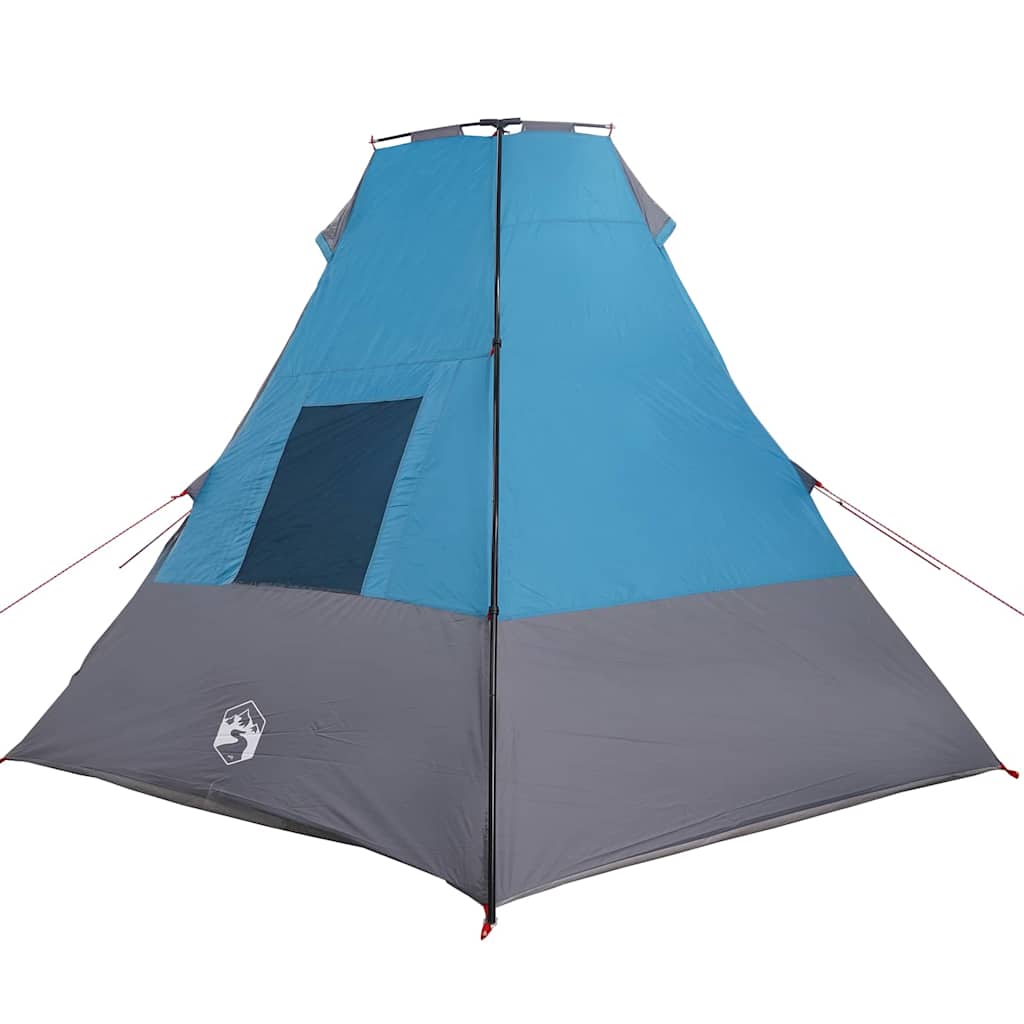 Tipi šator s krovom s pohranom Plava 383 x 338 x 217 cm taft