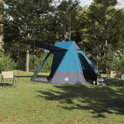 Kamping šator s krovom s pohranom Plava 482 x 360 x 227 cm taft