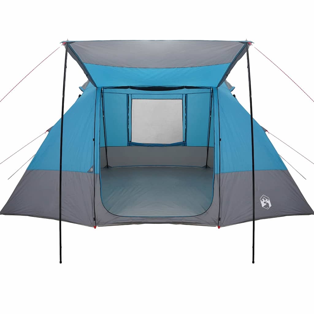 Kamping šator s krovom s pohranom Plava 482 x 360 x 227 cm taft