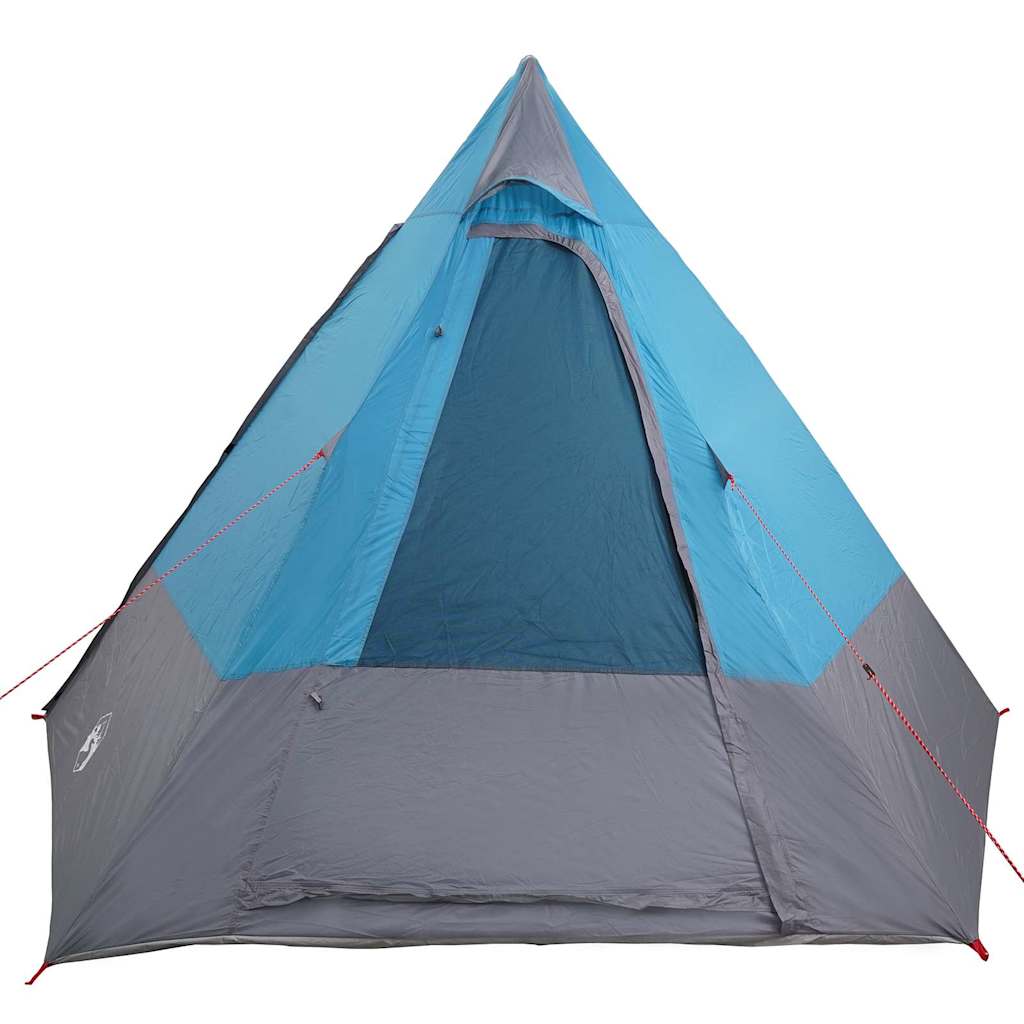 Kamping šator s krovom s pohranom Plava 482 x 360 x 227 cm taft