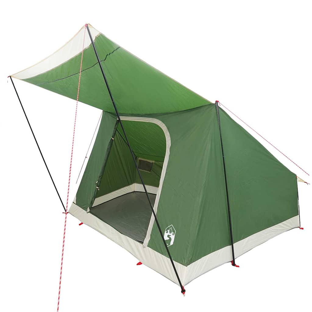 Kamping šator s krovom Zelena 223 x 163 x 130 cm taft