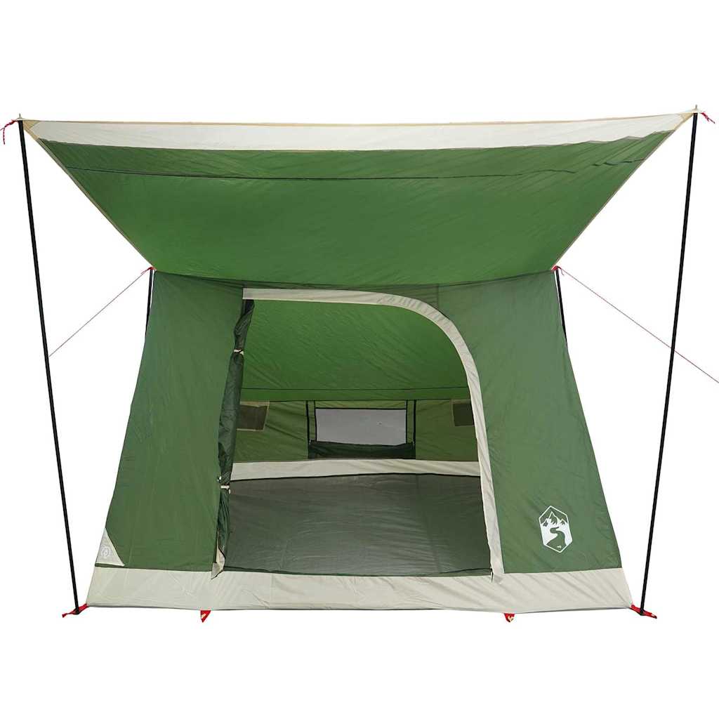 Kamping šator s krovom Zelena 223 x 163 x 130 cm taft