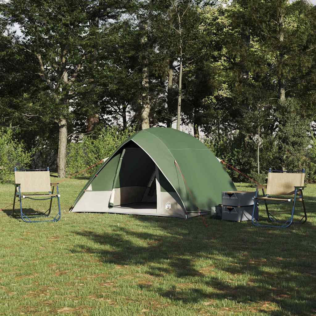 Kamping šator s krovom Zelena 275 x 230 x 140 cm taft