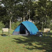 Kamping šator s krovom s pohranom Plava 275 x 230 x 140 cm taft